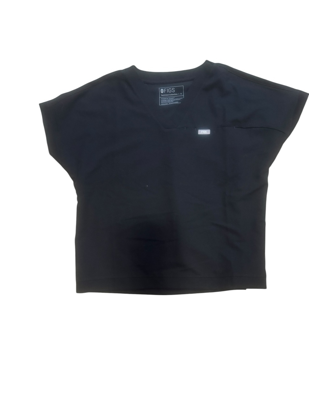 FIGS Carlota Relaxed Scrub Top Black | Good Used Condition | Comfy & Stylish 🖤